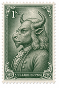 Historical Minotaur Stamp Sticker