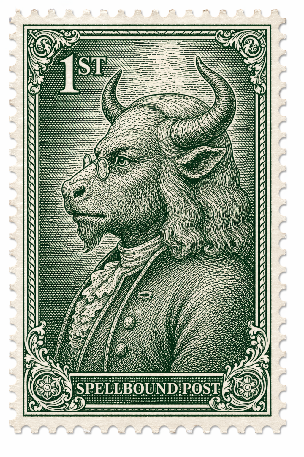Historical Minotaur Stamp Sticker